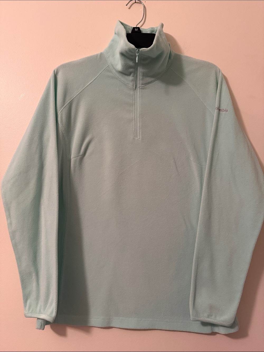 Columbia Women's Mint Green Half-Zip Fleece Pullover